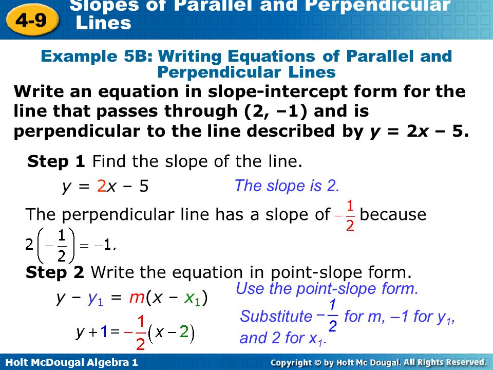 Write a slope intercept equation for a parallel line calculator